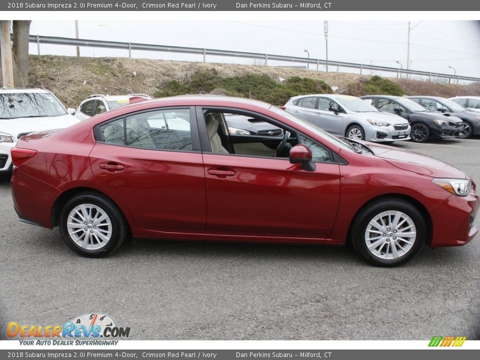 2018 Subaru Impreza 2.0i Premium 4-Door Crimson Red Pearl / Ivory Photo #4