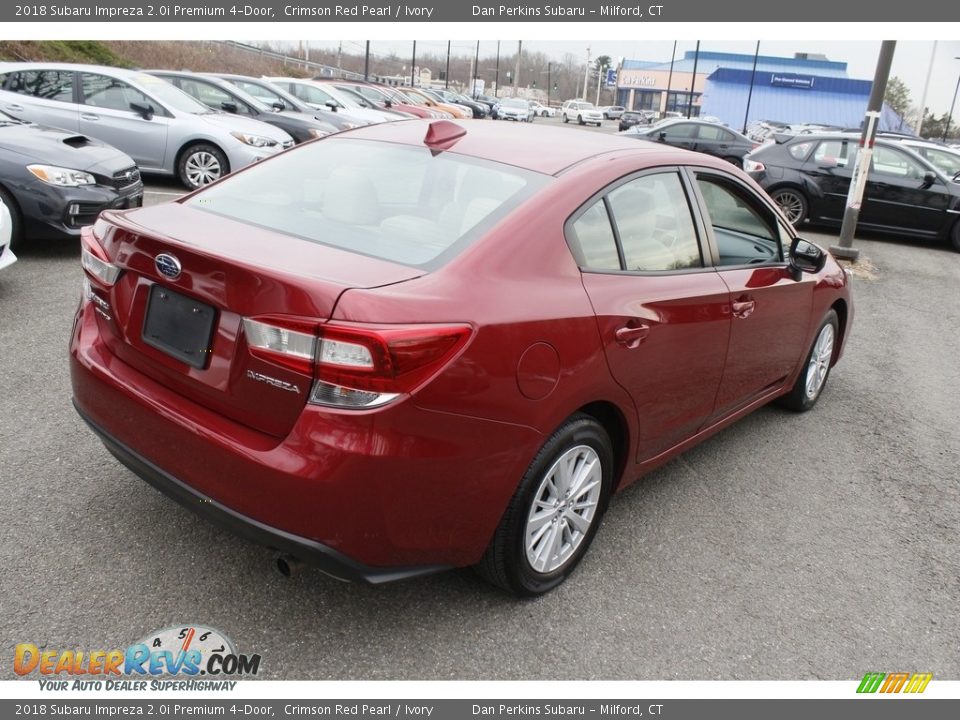 2018 Subaru Impreza 2.0i Premium 4-Door Crimson Red Pearl / Ivory Photo #5