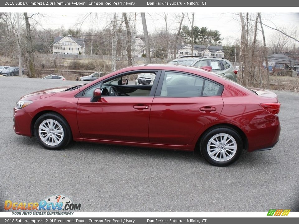 2018 Subaru Impreza 2.0i Premium 4-Door Crimson Red Pearl / Ivory Photo #8