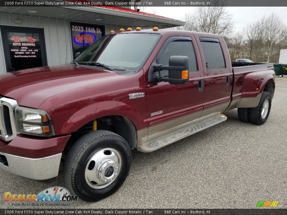 2006 Ford F350 Super Duty Lariat Crew Cab 4x4 Dually Dark Copper Metallic / Tan Photo #1