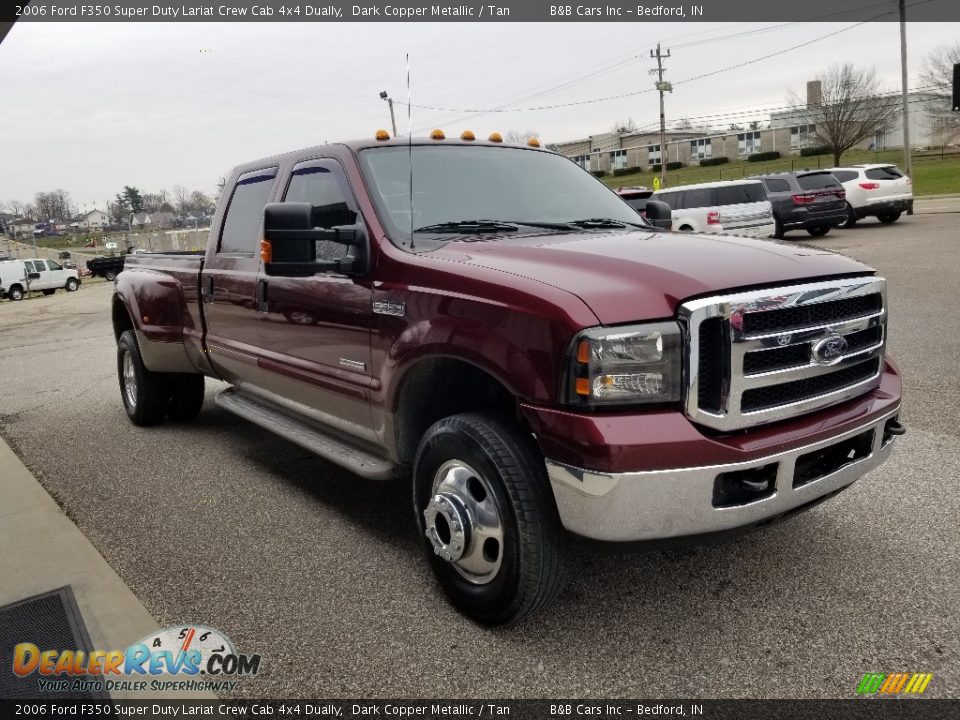 2006 Ford F350 Super Duty Lariat Crew Cab 4x4 Dually Dark Copper Metallic / Tan Photo #6