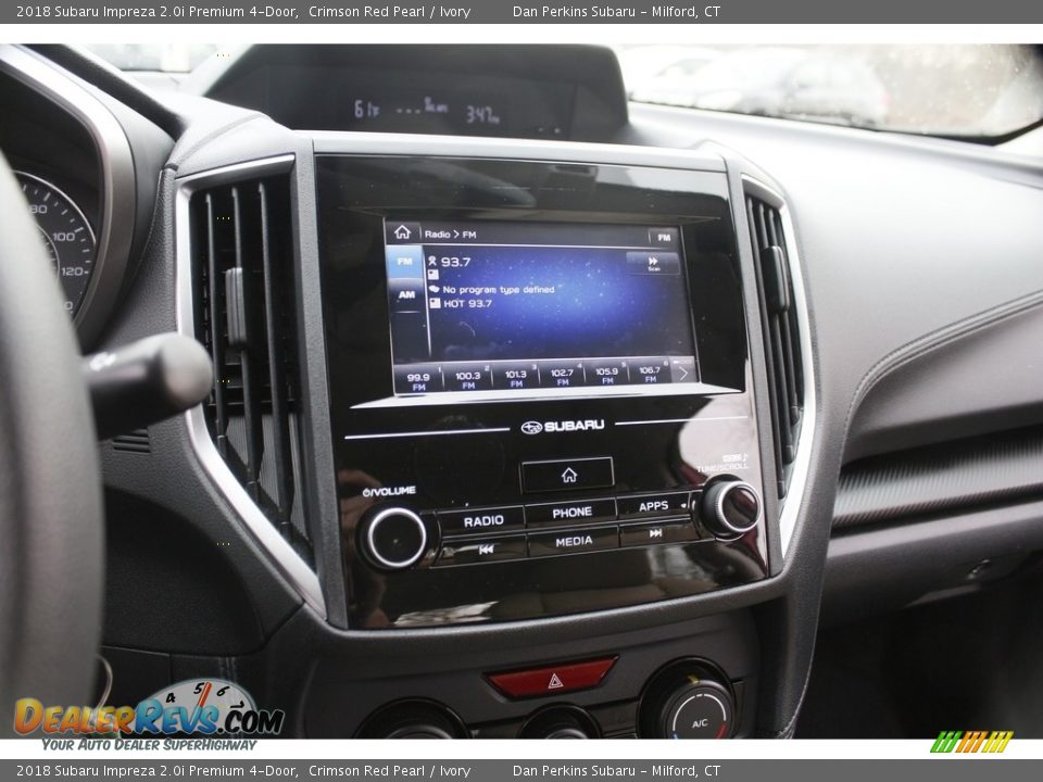 2018 Subaru Impreza 2.0i Premium 4-Door Crimson Red Pearl / Ivory Photo #19