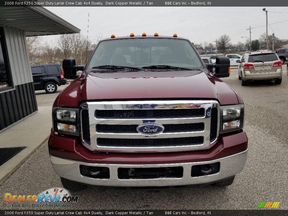2006 Ford F350 Super Duty Lariat Crew Cab 4x4 Dually Dark Copper Metallic / Tan Photo #7