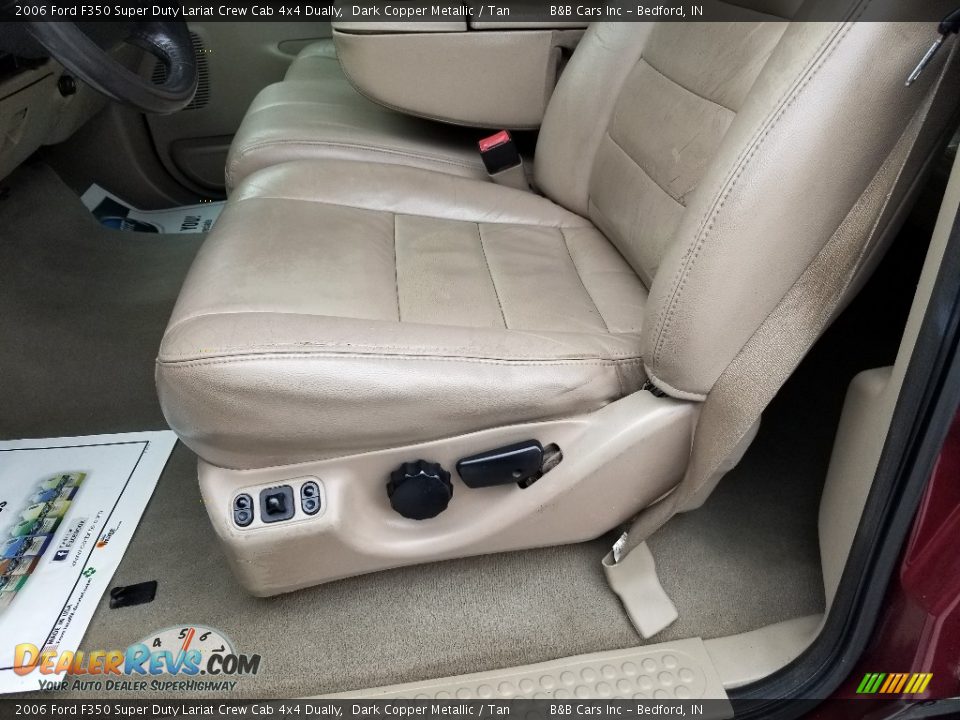 2006 Ford F350 Super Duty Lariat Crew Cab 4x4 Dually Dark Copper Metallic / Tan Photo #9