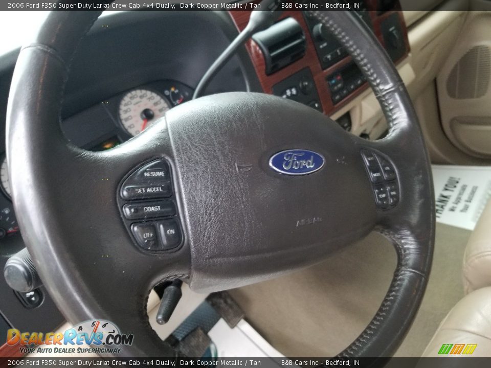2006 Ford F350 Super Duty Lariat Crew Cab 4x4 Dually Dark Copper Metallic / Tan Photo #10