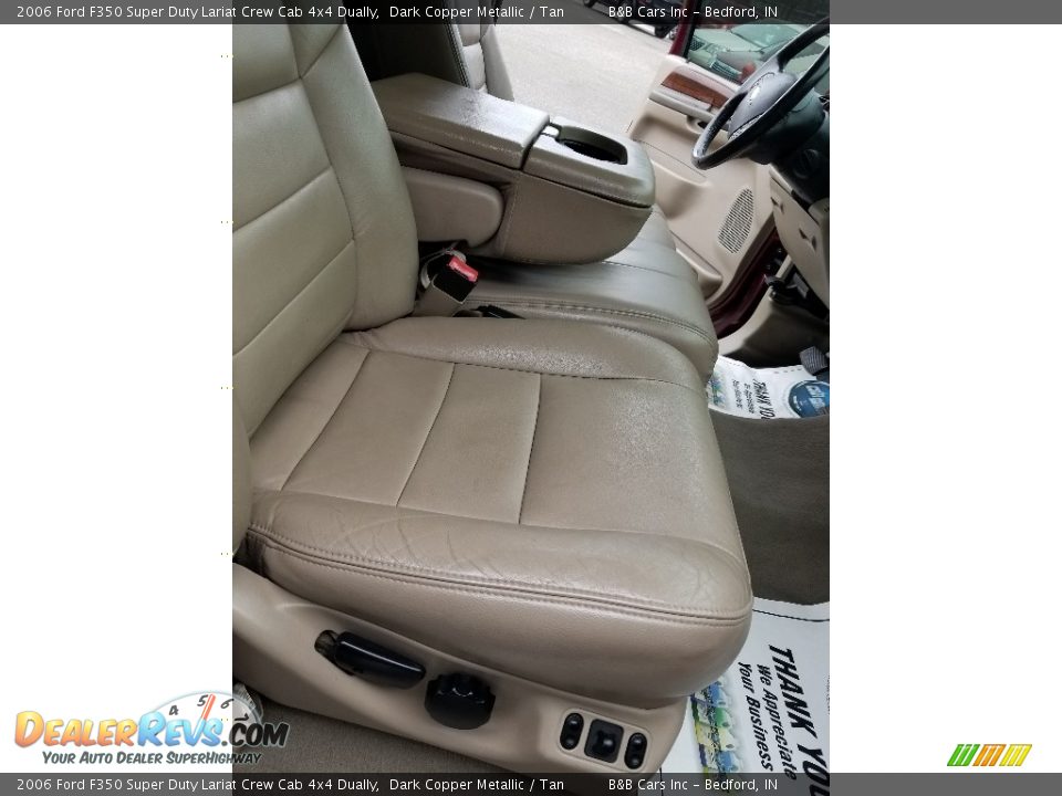 2006 Ford F350 Super Duty Lariat Crew Cab 4x4 Dually Dark Copper Metallic / Tan Photo #17