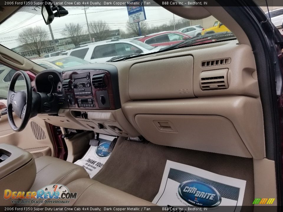 2006 Ford F350 Super Duty Lariat Crew Cab 4x4 Dually Dark Copper Metallic / Tan Photo #18
