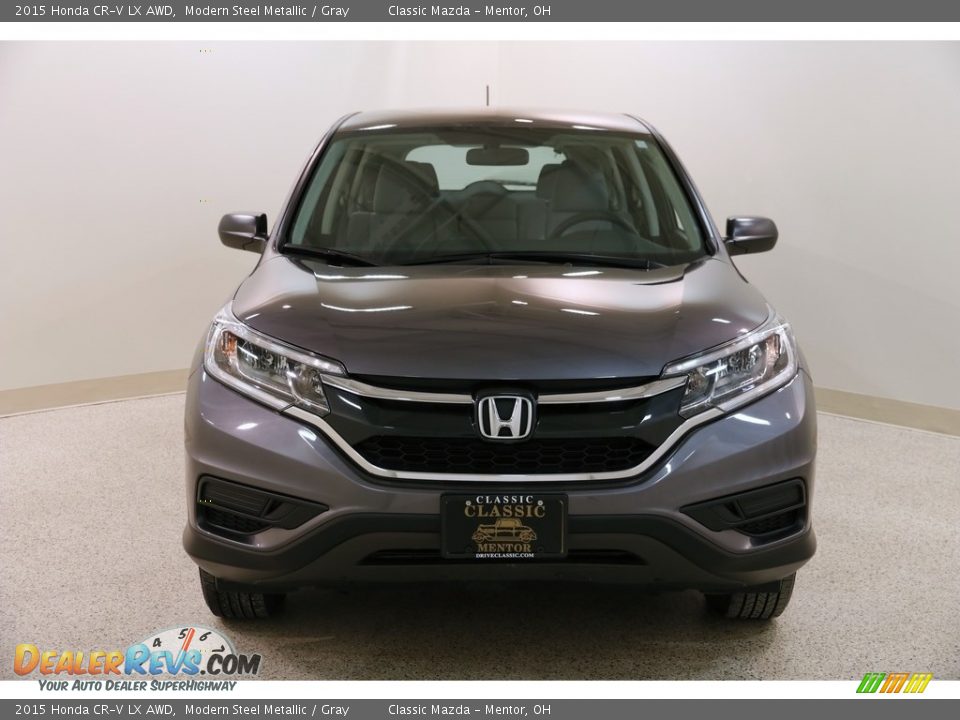 2015 Honda CR-V LX AWD Modern Steel Metallic / Gray Photo #2