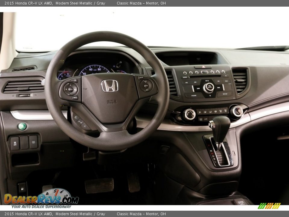 2015 Honda CR-V LX AWD Modern Steel Metallic / Gray Photo #7
