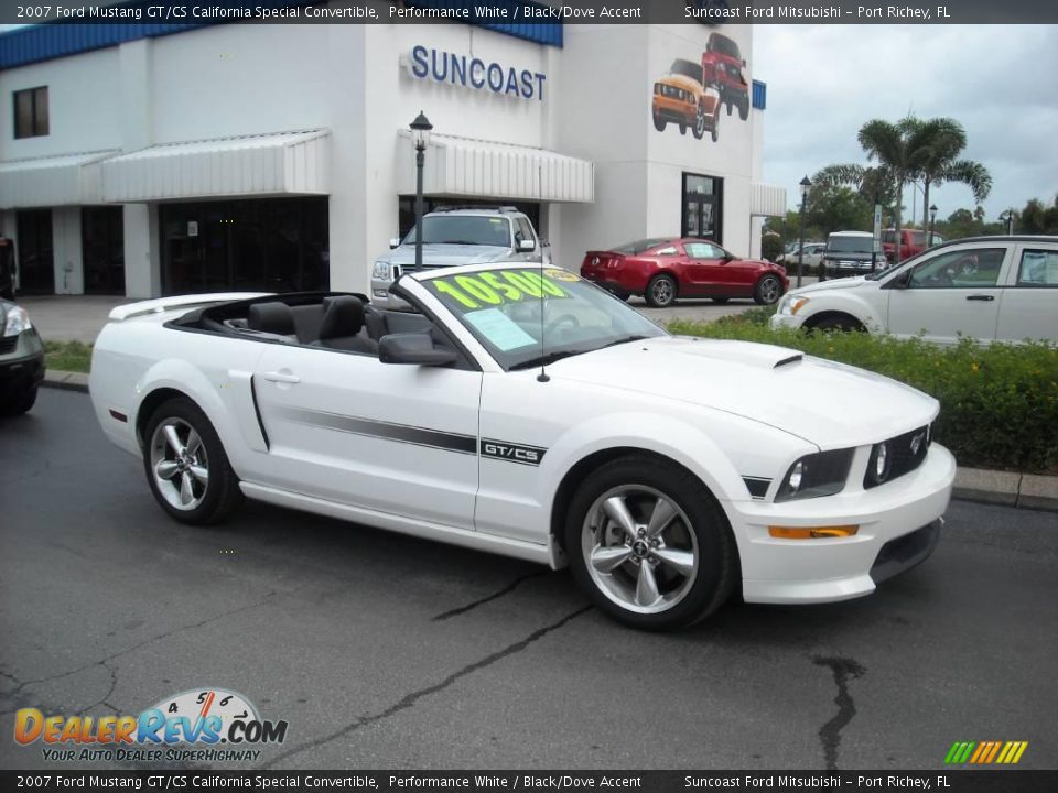 2007 Ford Mustang GT/CS California Special Convertible Performance White / Black/Dove Accent Photo #1