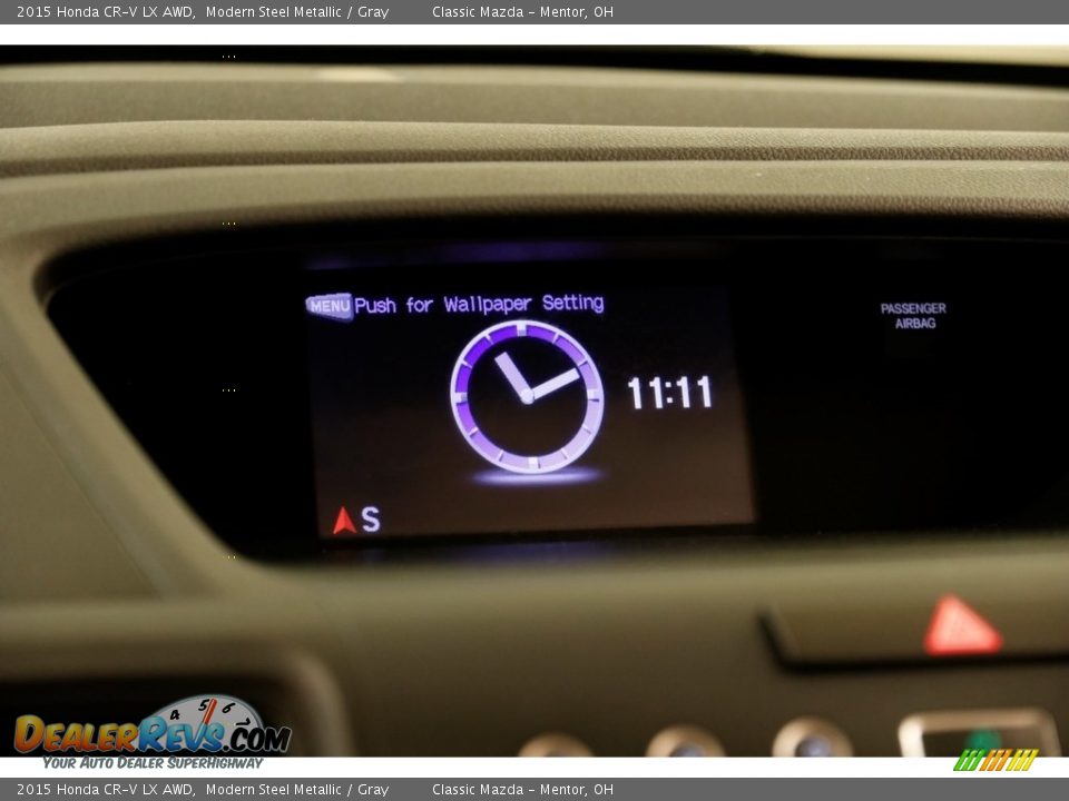 2015 Honda CR-V LX AWD Modern Steel Metallic / Gray Photo #10