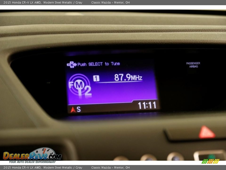 2015 Honda CR-V LX AWD Modern Steel Metallic / Gray Photo #11