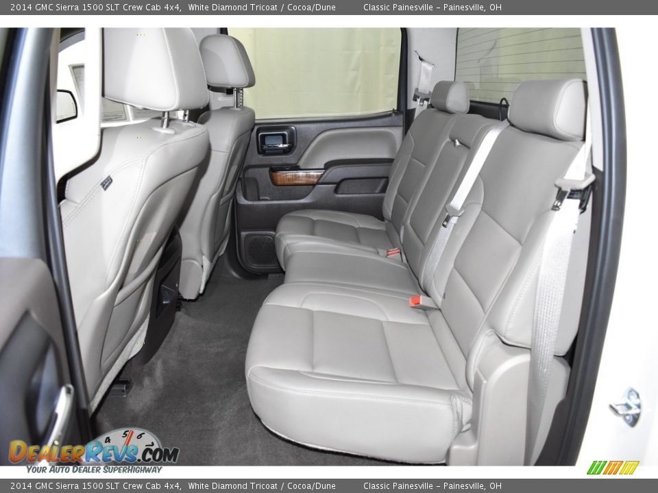 2014 GMC Sierra 1500 SLT Crew Cab 4x4 White Diamond Tricoat / Cocoa/Dune Photo #8
