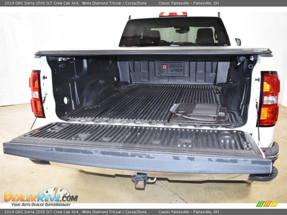 2014 GMC Sierra 1500 SLT Crew Cab 4x4 White Diamond Tricoat / Cocoa/Dune Photo #9