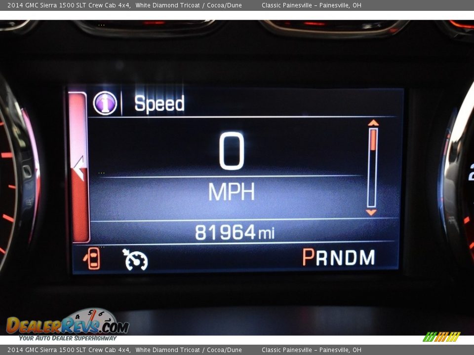 2014 GMC Sierra 1500 SLT Crew Cab 4x4 White Diamond Tricoat / Cocoa/Dune Photo #14
