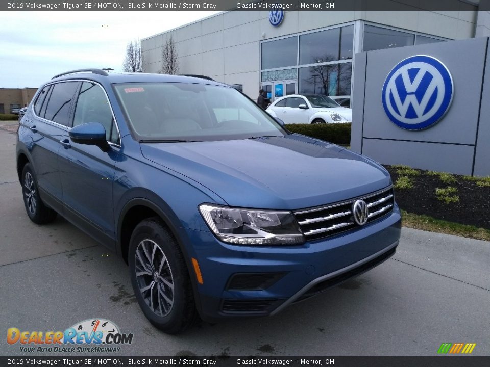 2019 Volkswagen Tiguan SE 4MOTION Blue Silk Metallic / Storm Gray Photo #1