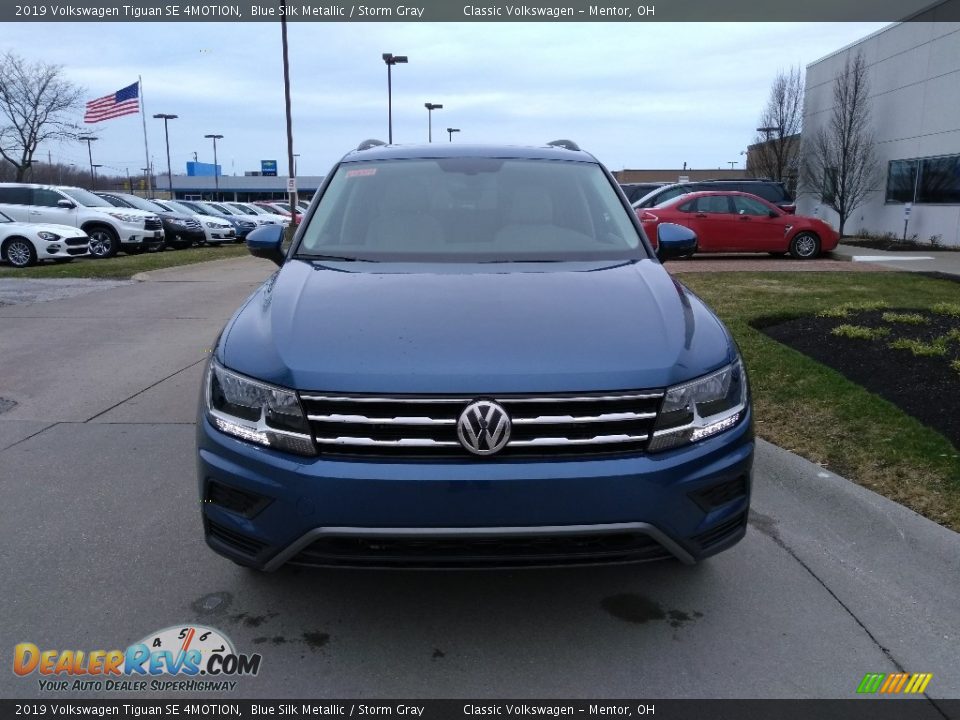 2019 Volkswagen Tiguan SE 4MOTION Blue Silk Metallic / Storm Gray Photo #2