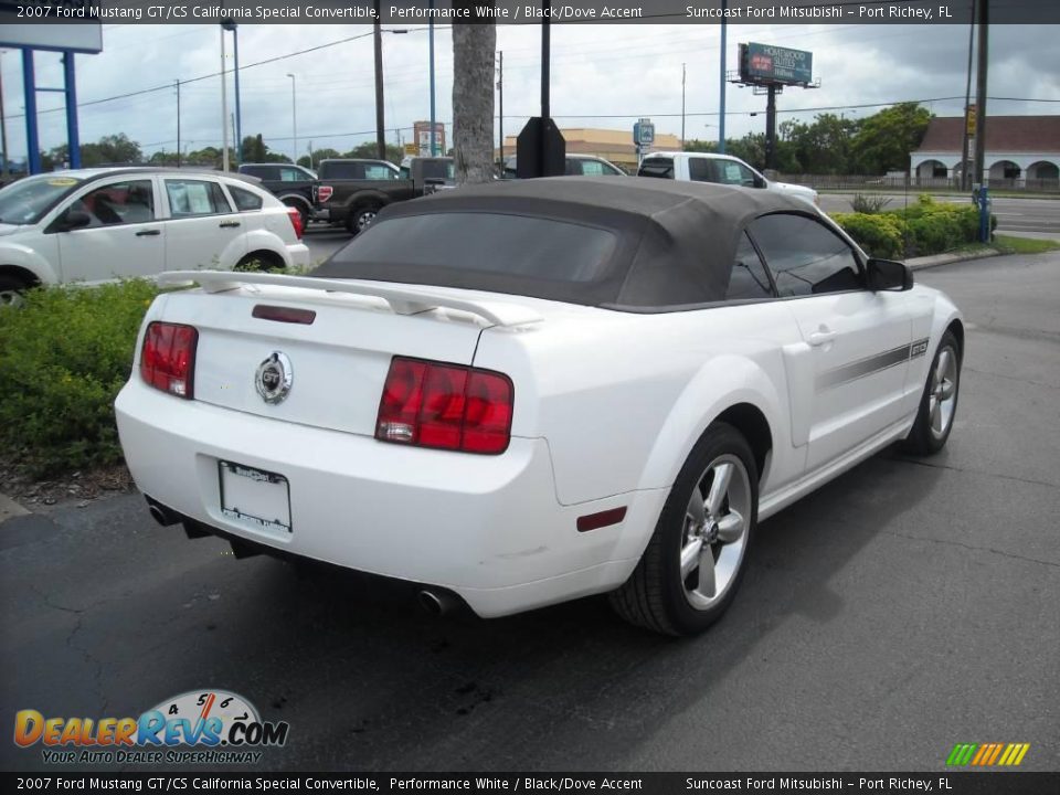 2007 Ford Mustang GT/CS California Special Convertible Performance White / Black/Dove Accent Photo #27