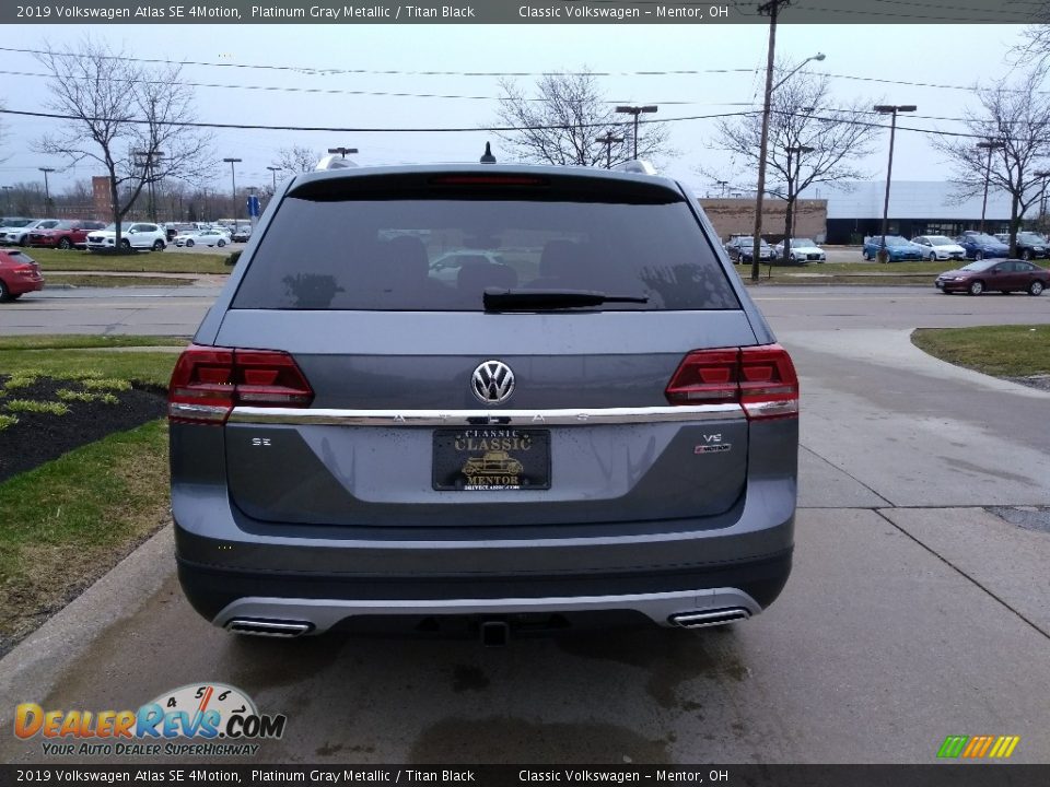 2019 Volkswagen Atlas SE 4Motion Platinum Gray Metallic / Titan Black Photo #5