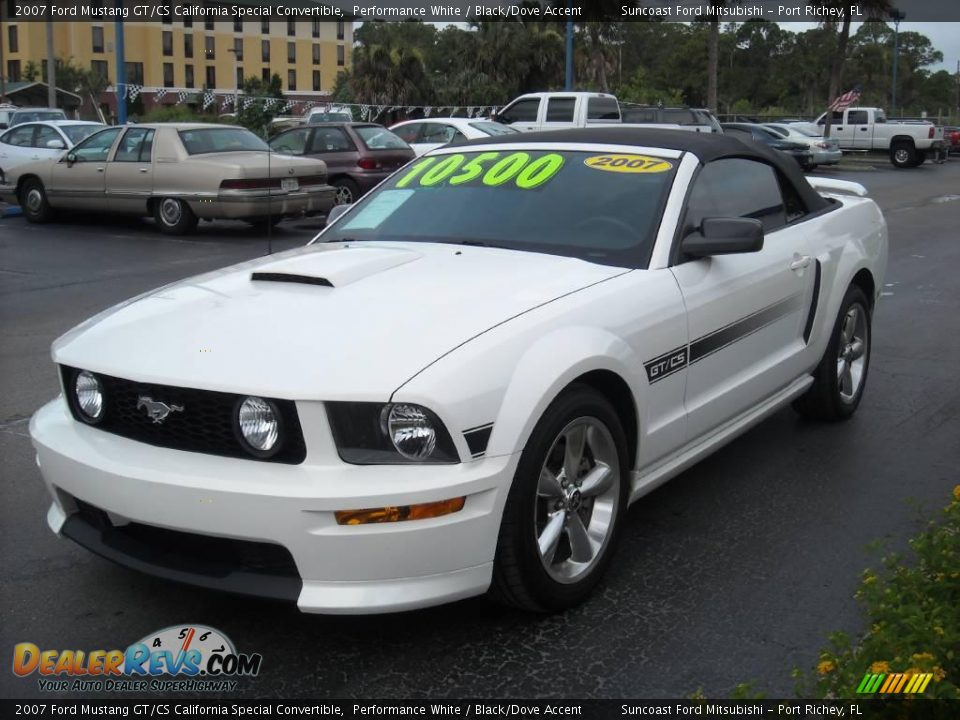 2007 Ford Mustang GT/CS California Special Convertible Performance White / Black/Dove Accent Photo #32