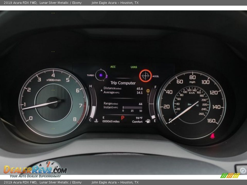 2019 Acura RDX FWD Lunar Silver Metallic / Ebony Photo #33