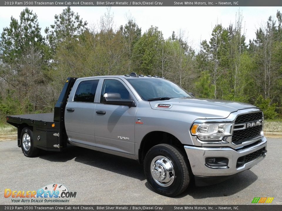 Billet Silver Metallic 2019 Ram 3500 Tradesman Crew Cab 4x4 Chassis Photo #4