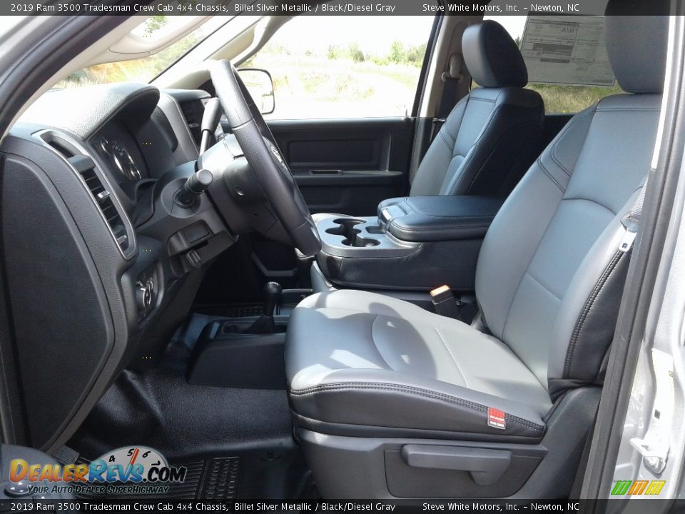 Black/Diesel Gray Interior - 2019 Ram 3500 Tradesman Crew Cab 4x4 Chassis Photo #10