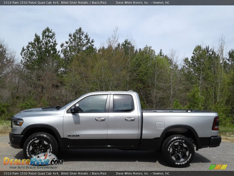 Billett Silver Metallic 2019 Ram 1500 Rebel Quad Cab 4x4 Photo #1