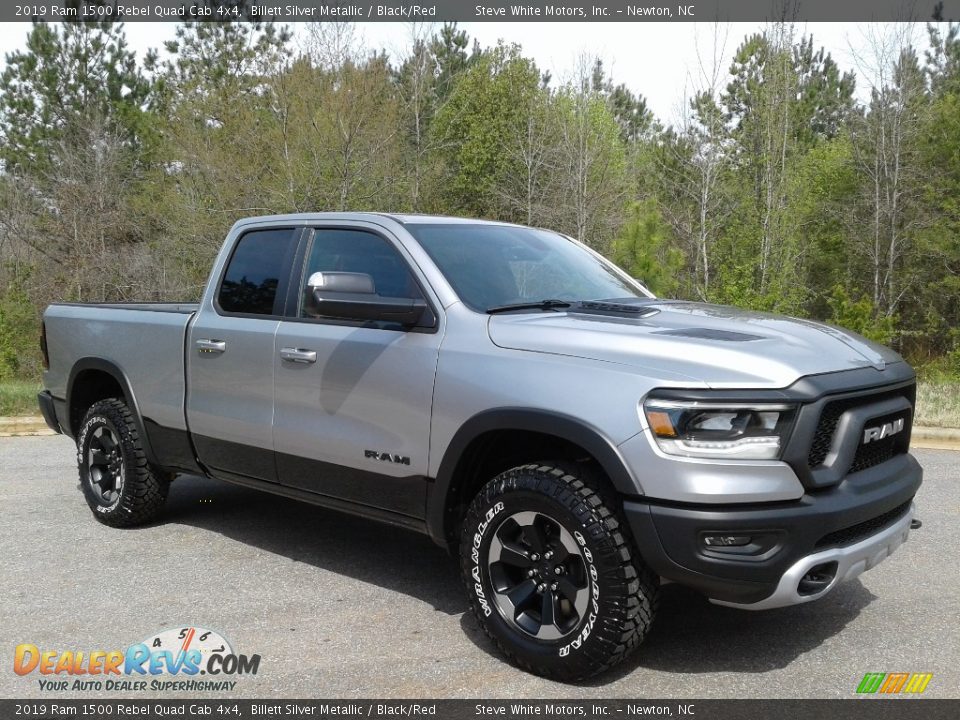 Billett Silver Metallic 2019 Ram 1500 Rebel Quad Cab 4x4 Photo #4