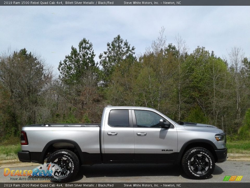 Billett Silver Metallic 2019 Ram 1500 Rebel Quad Cab 4x4 Photo #5