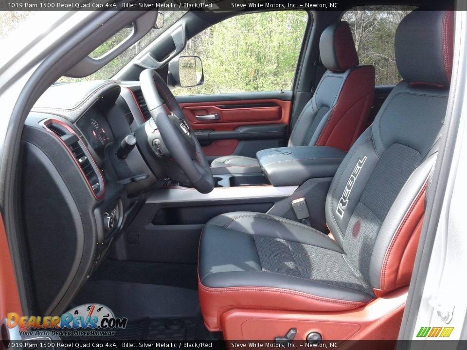 Front Seat of 2019 Ram 1500 Rebel Quad Cab 4x4 Photo #10