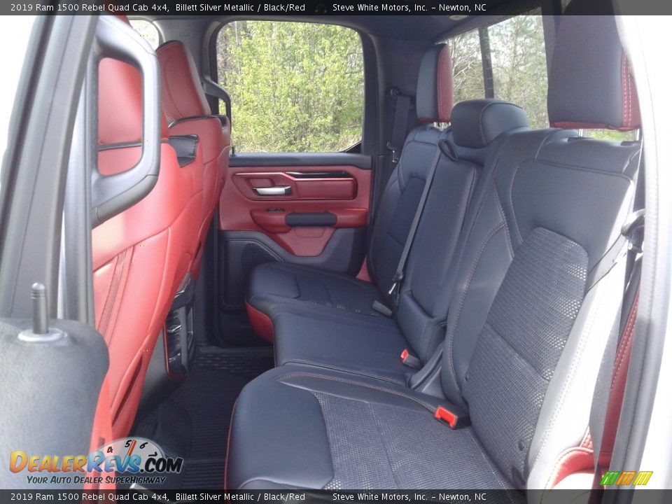 Rear Seat of 2019 Ram 1500 Rebel Quad Cab 4x4 Photo #11