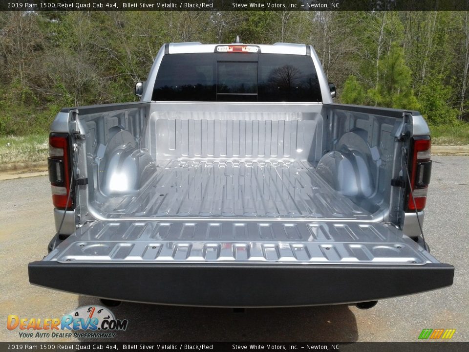 2019 Ram 1500 Rebel Quad Cab 4x4 Billett Silver Metallic / Black/Red Photo #12