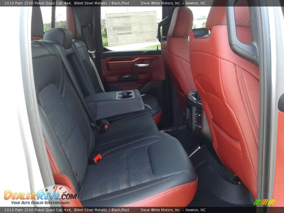 Rear Seat of 2019 Ram 1500 Rebel Quad Cab 4x4 Photo #13