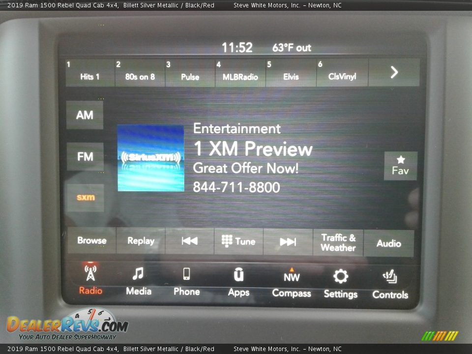 Controls of 2019 Ram 1500 Rebel Quad Cab 4x4 Photo #21