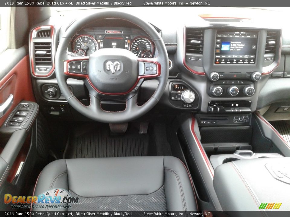 Dashboard of 2019 Ram 1500 Rebel Quad Cab 4x4 Photo #30