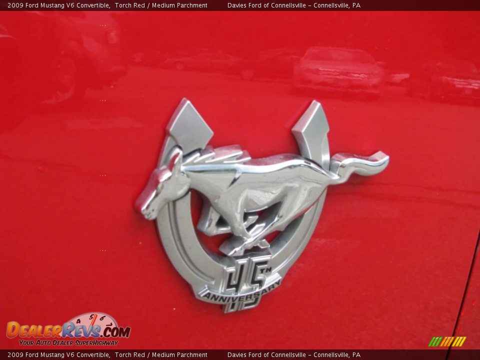 2009 Ford Mustang V6 Convertible Torch Red / Medium Parchment Photo #4