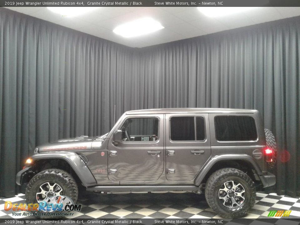2019 Jeep Wrangler Unlimited Rubicon 4x4 Granite Crystal Metallic / Black Photo #1