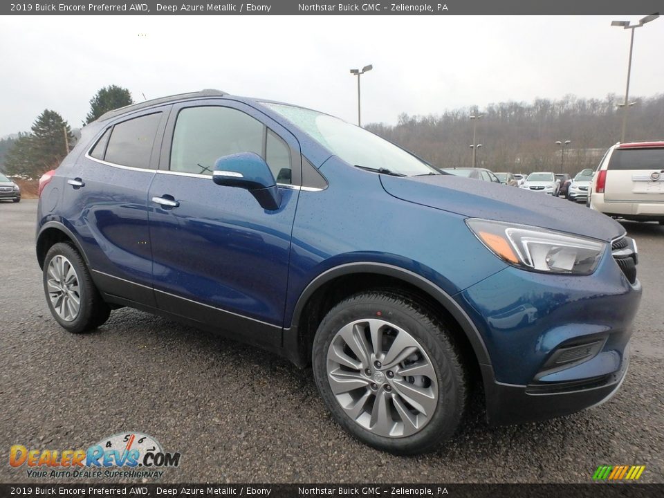 2019 Buick Encore Preferred AWD Deep Azure Metallic / Ebony Photo #3