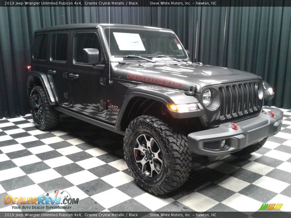 2019 Jeep Wrangler Unlimited Rubicon 4x4 Granite Crystal Metallic / Black Photo #4