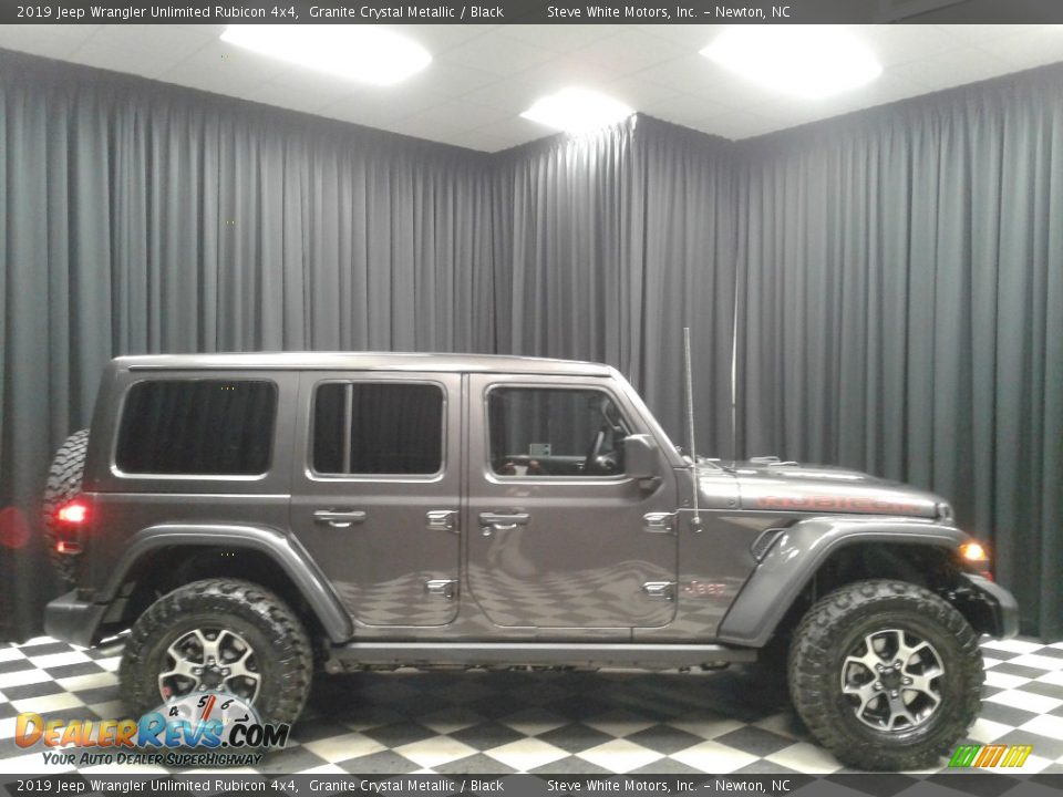 2019 Jeep Wrangler Unlimited Rubicon 4x4 Granite Crystal Metallic / Black Photo #5