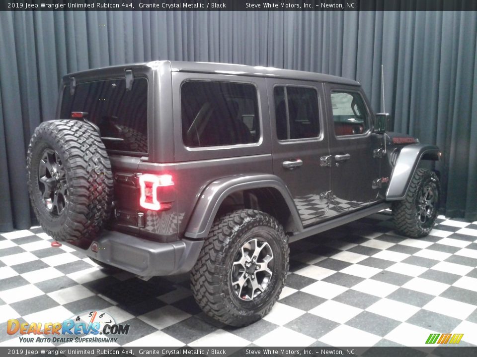 2019 Jeep Wrangler Unlimited Rubicon 4x4 Granite Crystal Metallic / Black Photo #6