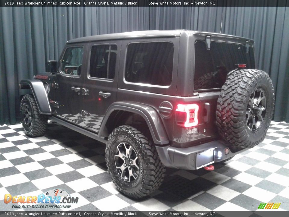 2019 Jeep Wrangler Unlimited Rubicon 4x4 Granite Crystal Metallic / Black Photo #8