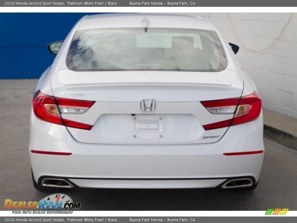 2019 Honda Accord Sport Sedan Platinum White Pearl / Black Photo #6