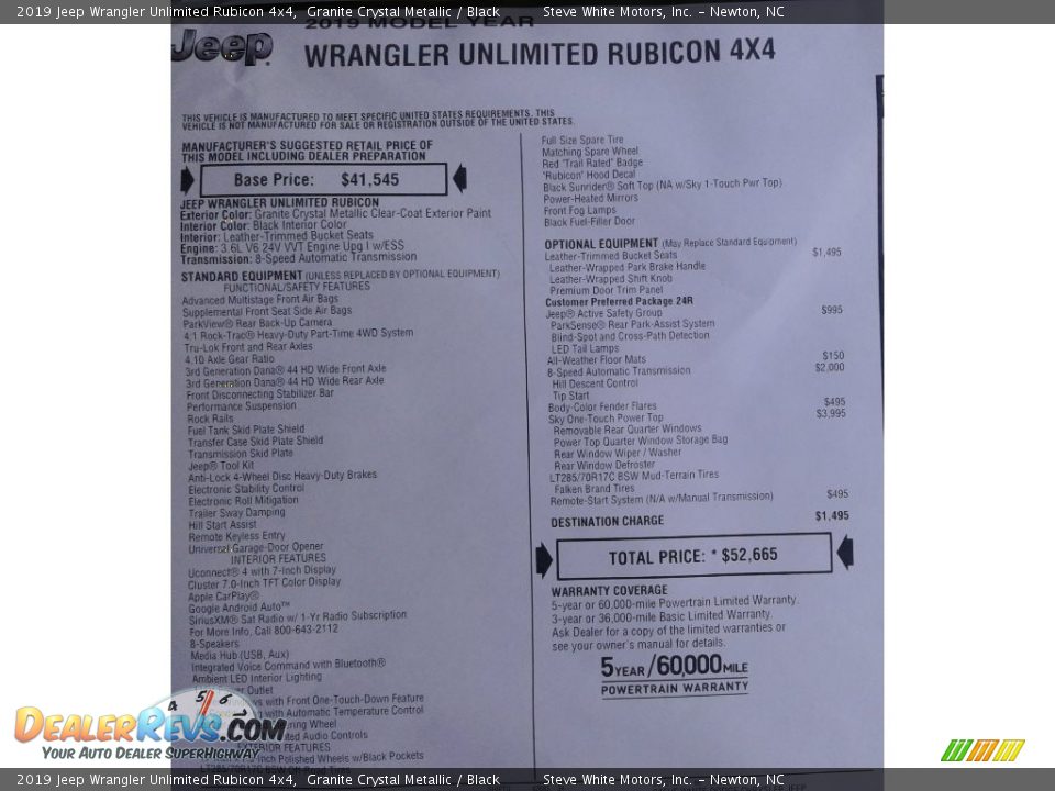 2019 Jeep Wrangler Unlimited Rubicon 4x4 Granite Crystal Metallic / Black Photo #35
