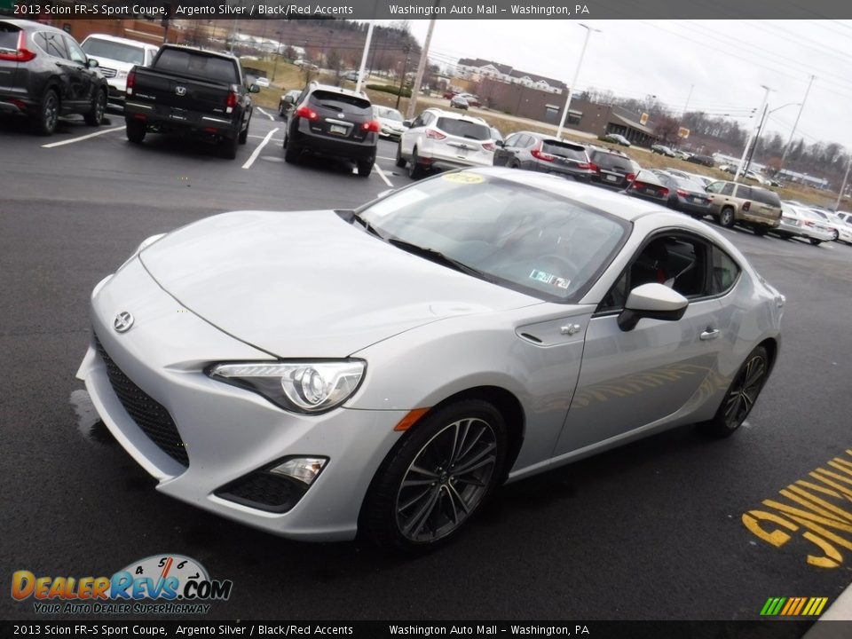 2013 Scion FR-S Sport Coupe Argento Silver / Black/Red Accents Photo #7