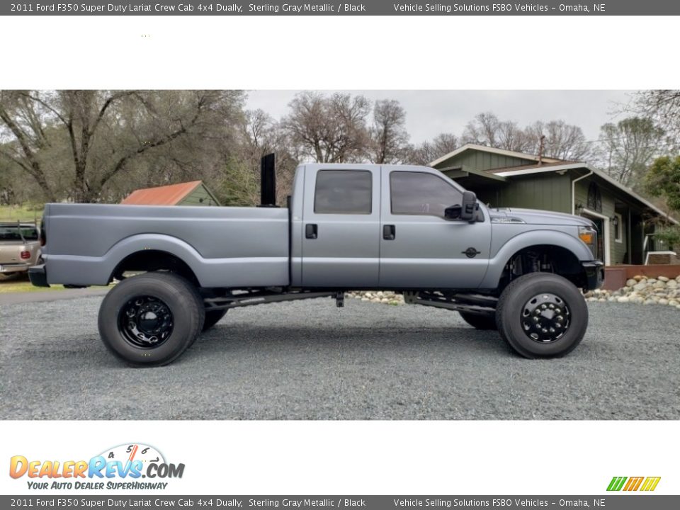 2011 Ford F350 Super Duty Lariat Crew Cab 4x4 Dually Sterling Gray Metallic / Black Photo #14