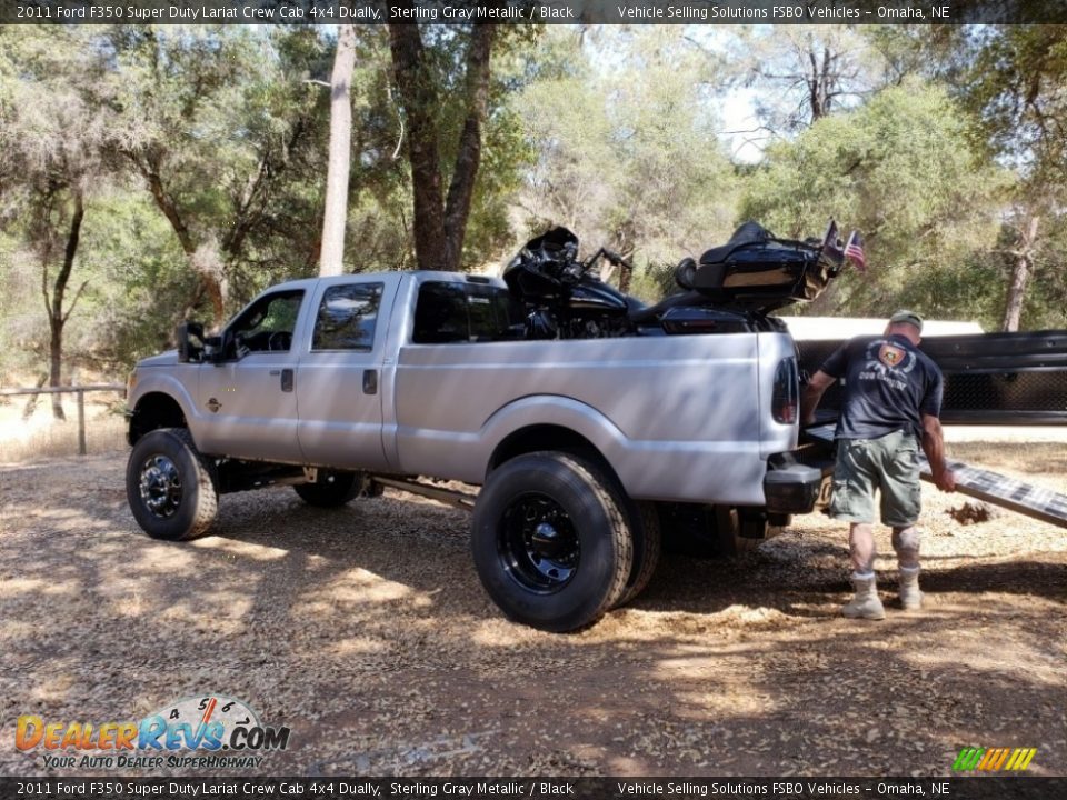 2011 Ford F350 Super Duty Lariat Crew Cab 4x4 Dually Sterling Gray Metallic / Black Photo #15