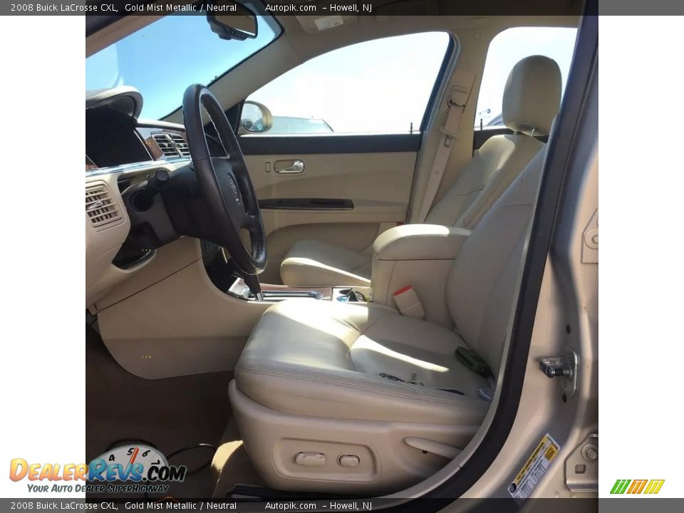2008 Buick LaCrosse CXL Gold Mist Metallic / Neutral Photo #10