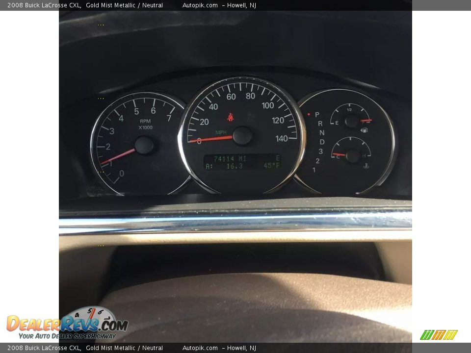 2008 Buick LaCrosse CXL Gold Mist Metallic / Neutral Photo #15